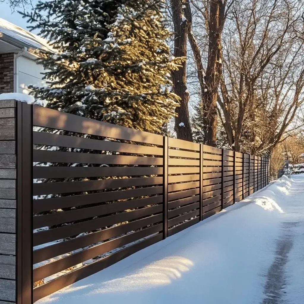 Winter composite decking installation in Norfolk