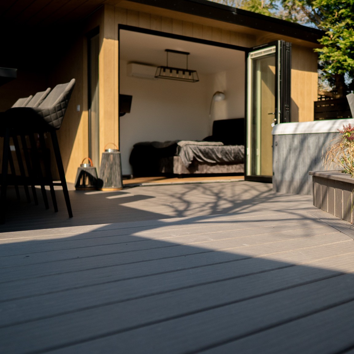 Interior of a fully insulated garden office room in Norwich