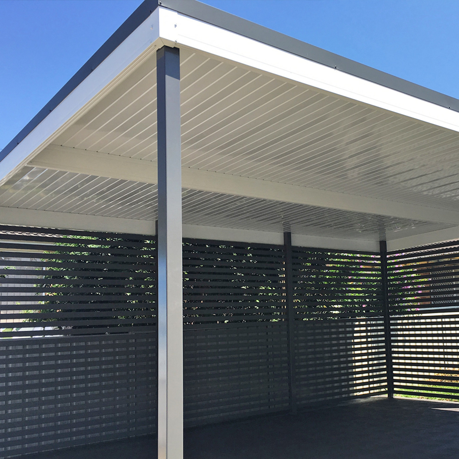 Solid roof pergola Norwich